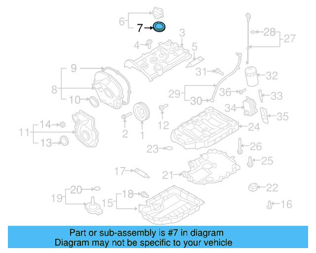 Filler Cap Gasket 036-115-111-B - View 41