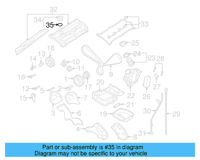 Filler Cap Gasket 036-115-111-B - View 39
