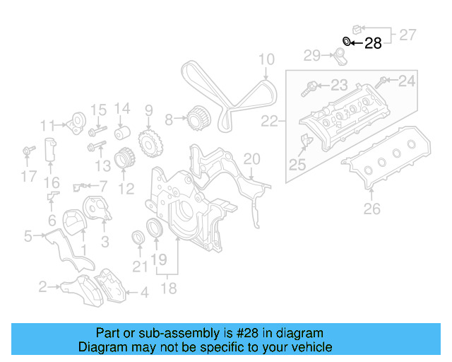 Filler Cap Gasket 036-115-111-B - View 132