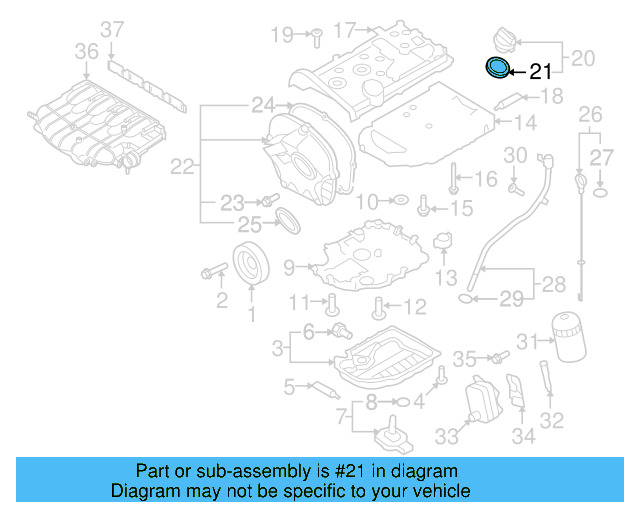 Filler Cap Gasket 036-115-111-B - View 87