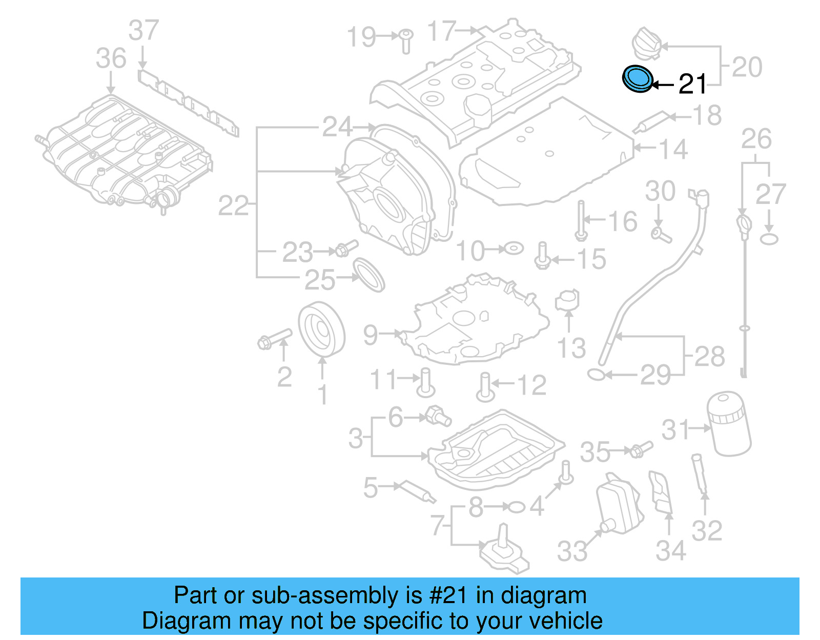 Filler Cap Gasket 036-115-111-B - View 133