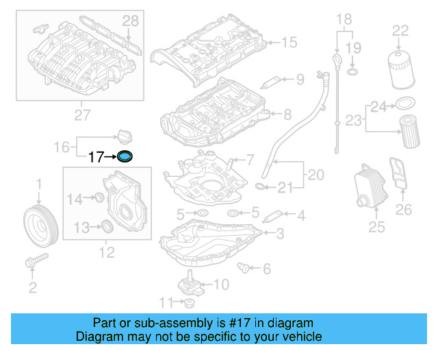 Filler Cap Gasket 036-115-111-B - View 17
