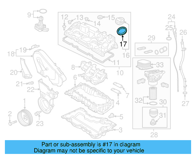 Filler Cap Gasket 036-115-111-B - View 14