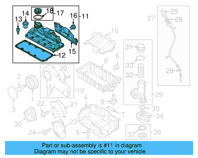 Filler Cap Gasket 036-115-111-B - View 114