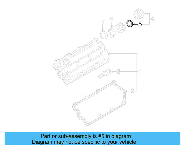 Filler Cap Gasket 036-115-111-B - View 9
