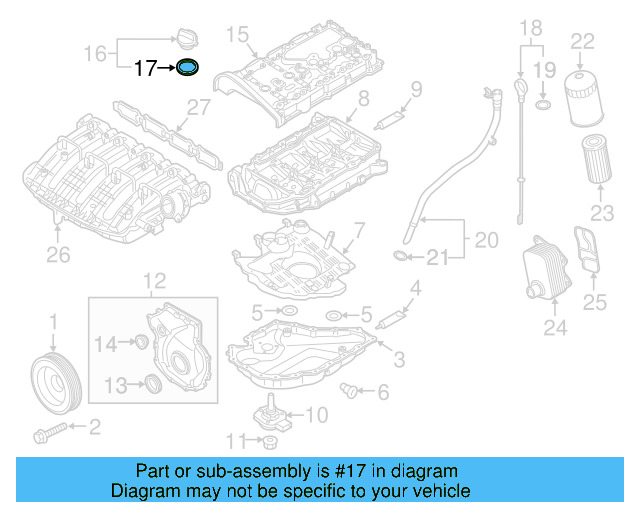 Filler Cap Gasket 036-115-111-B - View 95