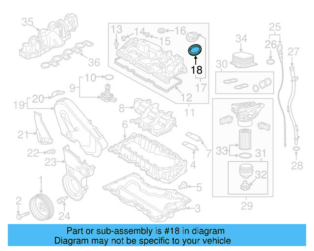 Filler Cap Gasket 036-115-111-B - View 110