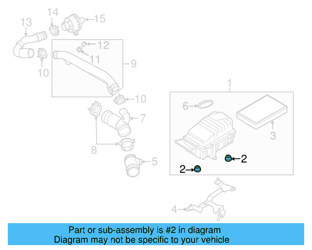 Inlet Duct 1K0-805-971-C-9B9 - View 133