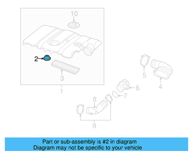 Air Duct 1K0-805-962-D-9B9 - View 3