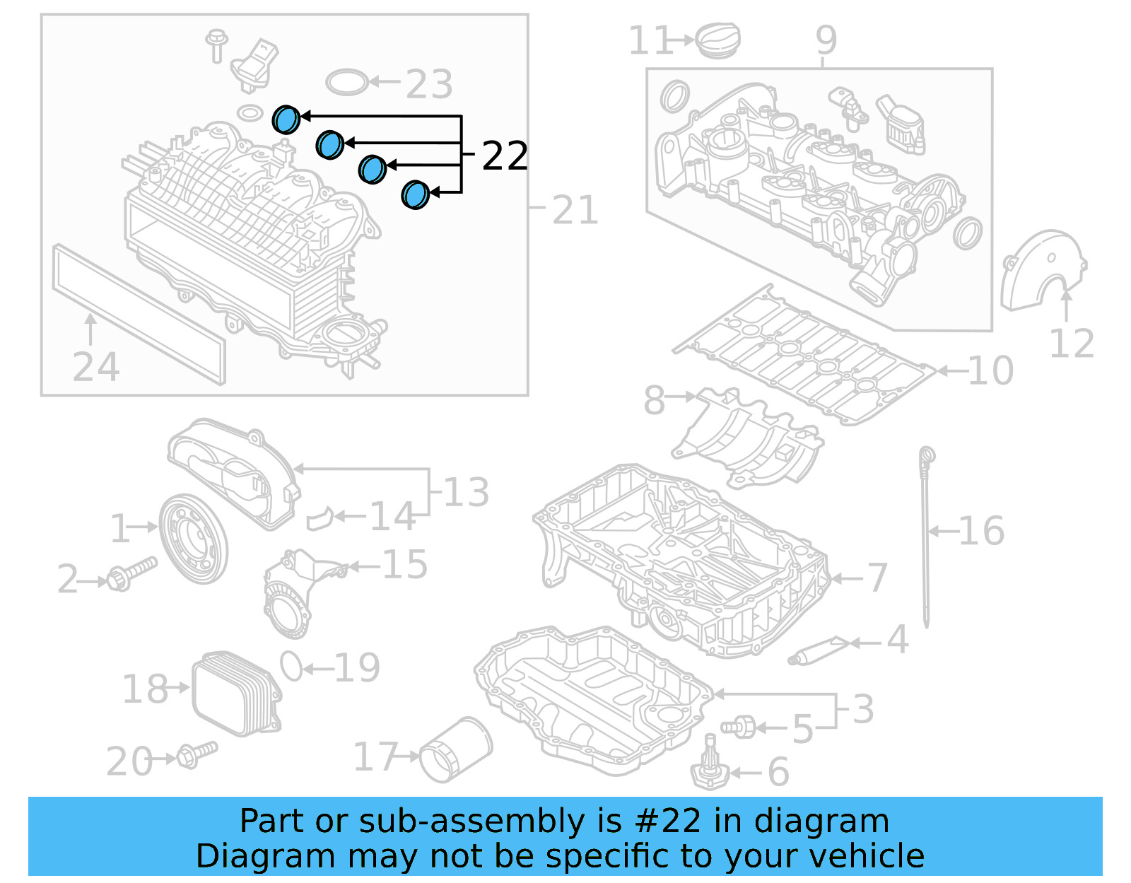 Manifold Gasket 036-129-717-E - View 19