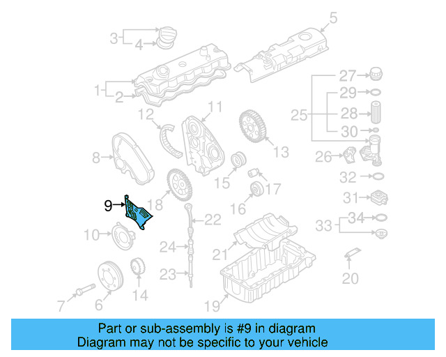 Engine Timing Cover 038-109-147 - View 4