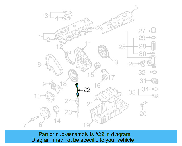 Engine Oil Dipstick 038-115-611-B - View 29