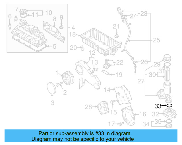 Engine Oil Cooler O 038-117-070-A - View 44