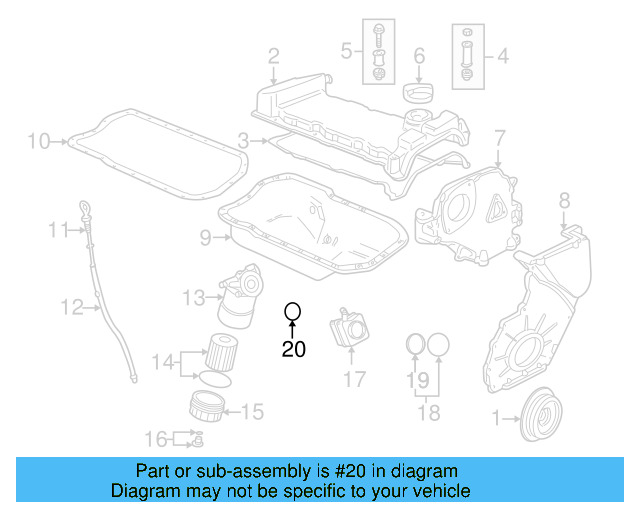 Engine Oil Cooler O 038-117-070-A - View 47