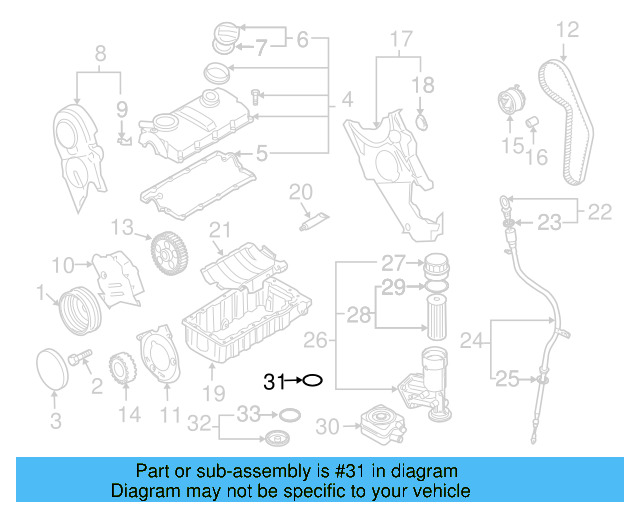 Engine Oil Cooler O 038-117-070-A - View 48