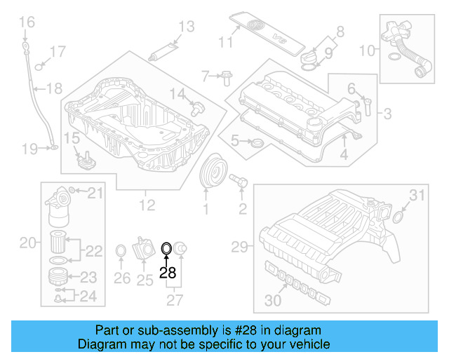 Engine Oil Cooler Gasket 038-117-070 - View 17