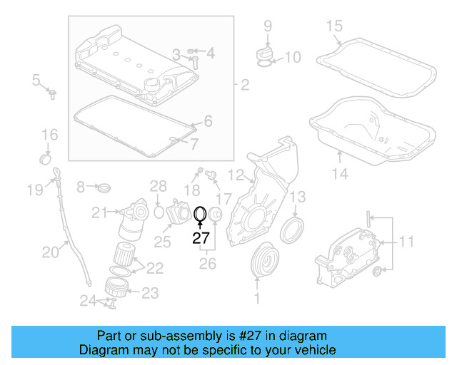 Engine Oil Cooler O 038-117-070-A - View 90