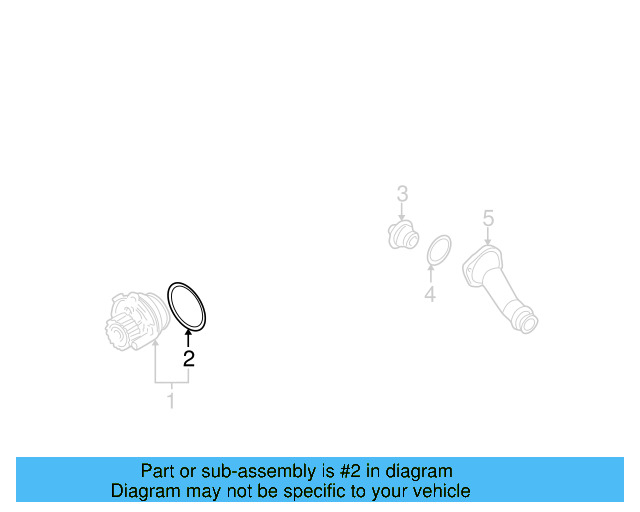 Water Pump Assembly Seal 038-121-119 - View 6