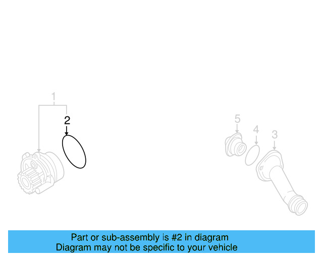 Water Pump Assembly Seal 038-121-119 - View 7