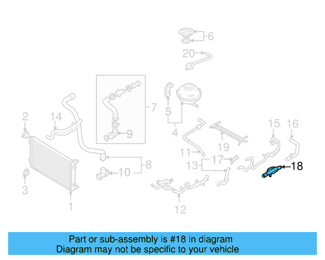 Engine Coolant Outlet Flange 038-121-133-A - View 25