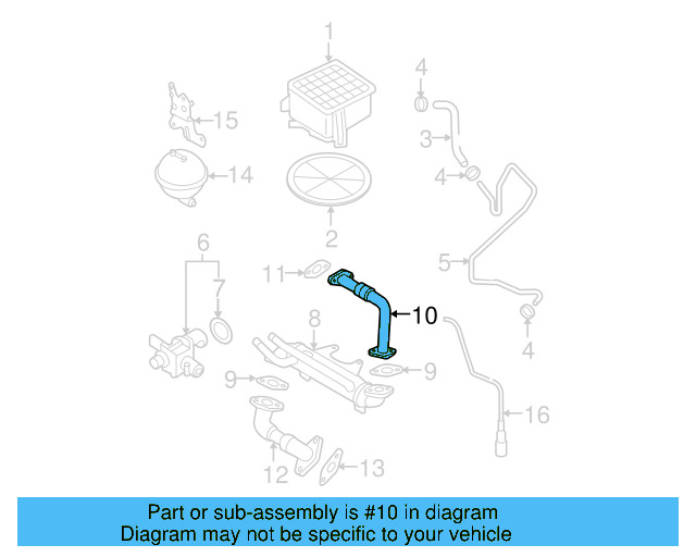 Upper Pipe 038-131-521-CB - View 3