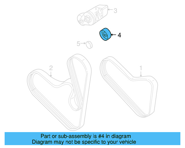 Accessory Drive Belt Idler Pulley 038-145-276 - View 8