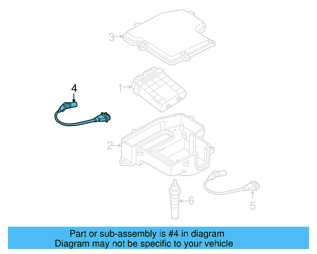 Camshaft Position Sensor 038-906-433-A - View 2