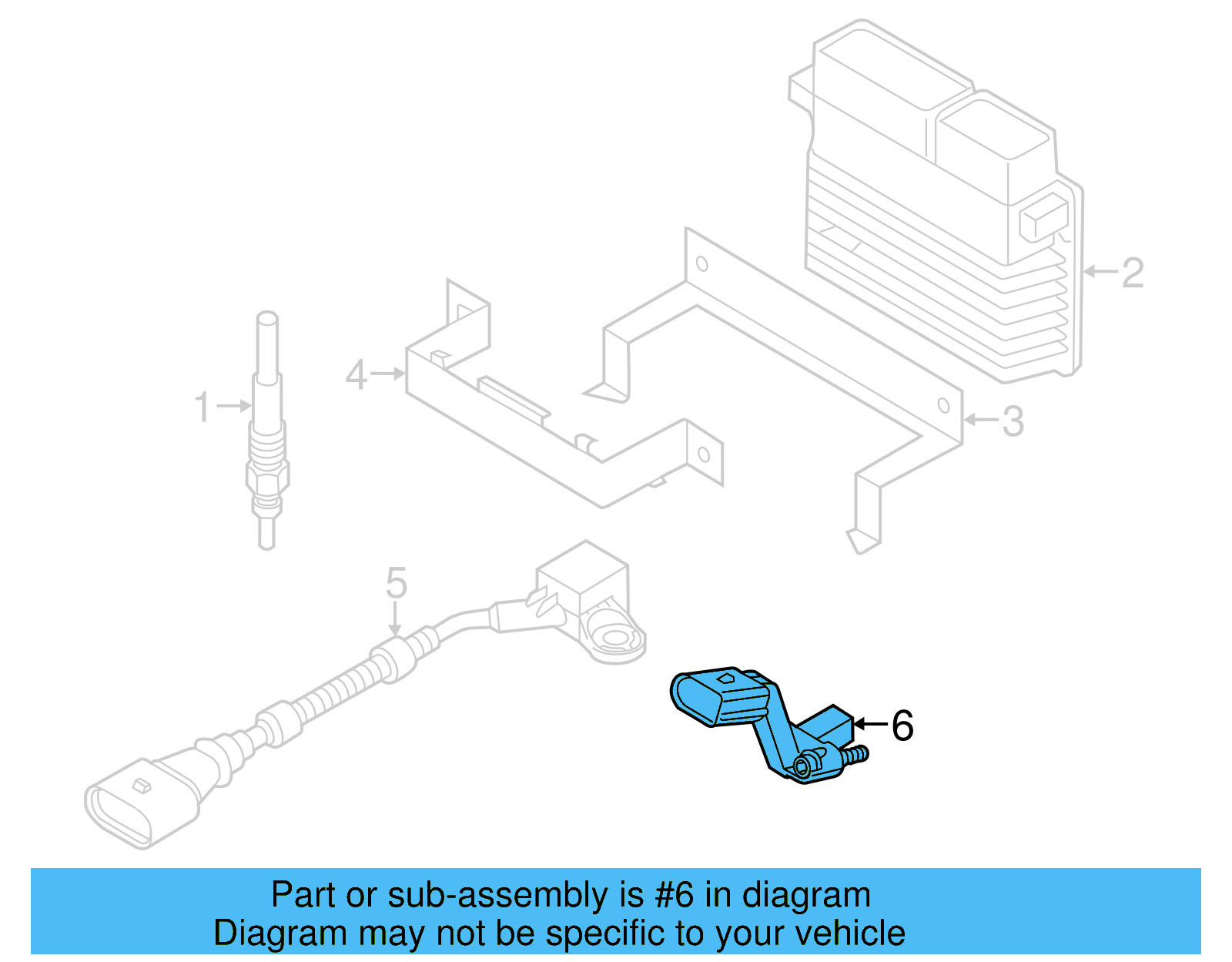 Crankshaft Position Sensor 03C-906-433-E - View 13
