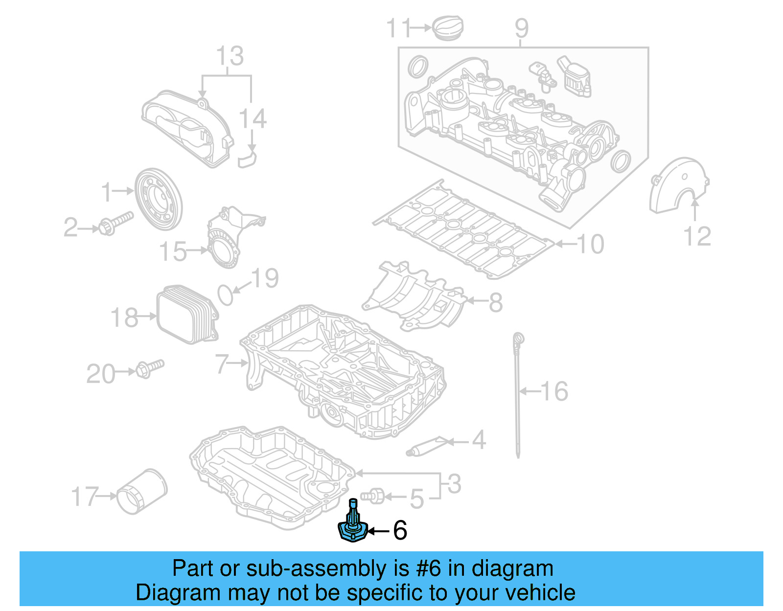 Level Sensor 03C-907-660-AA - View 21