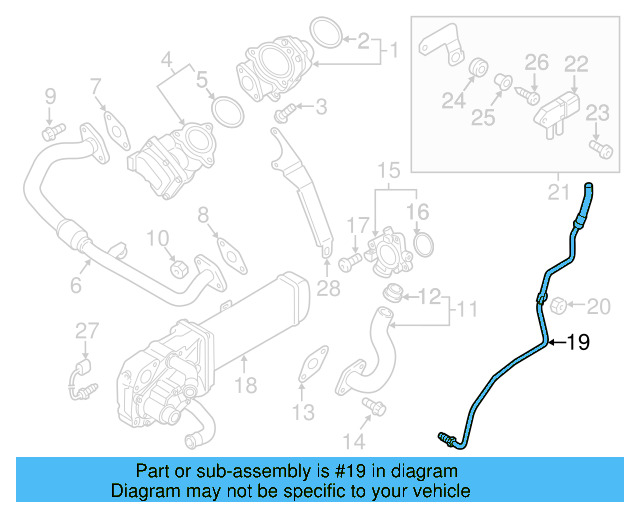 Connector Tube 03G-131-553 - View 13