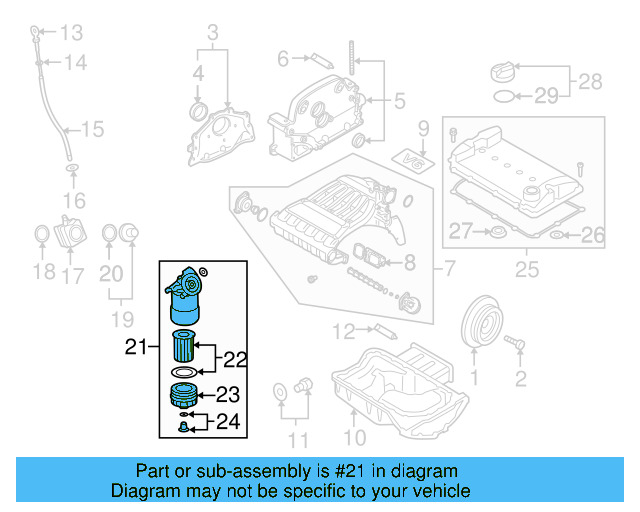 Oil Filter 03H-115-403-J - View 8