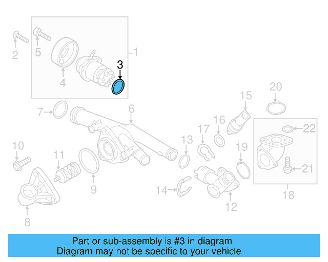 Water Pump O 03H-121-119