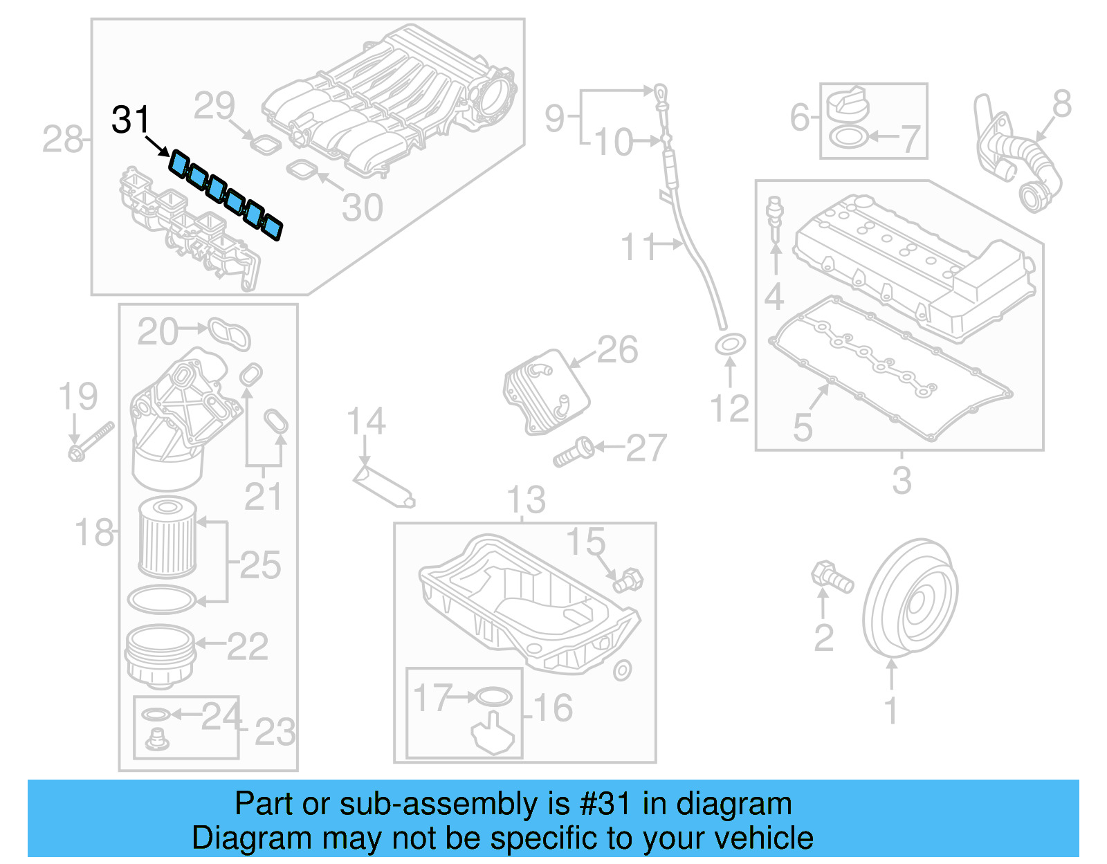 Manifold Gasket 03H-133-237-D - View 24