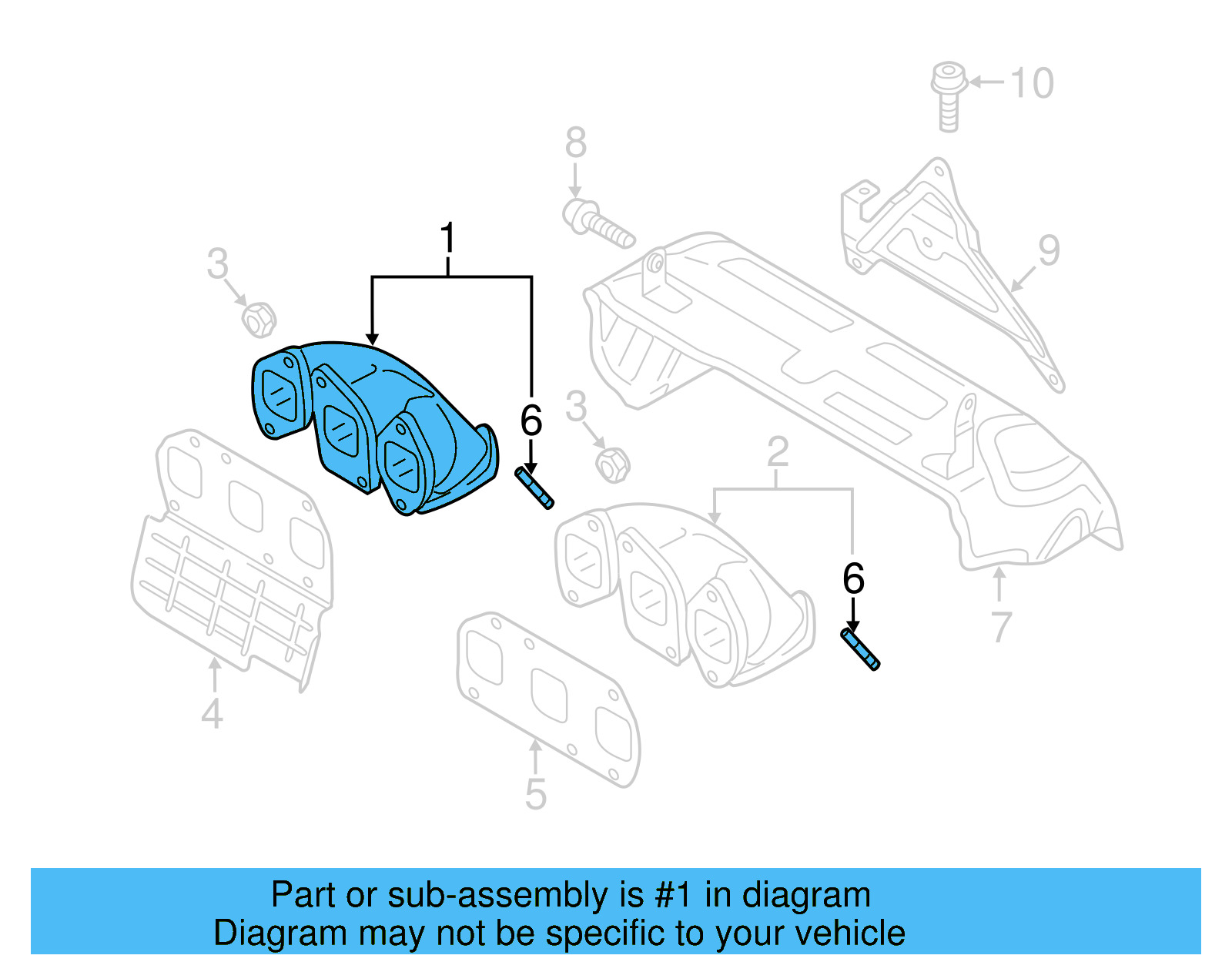 Exhaust Manifold 03H-253-031-A - View 24