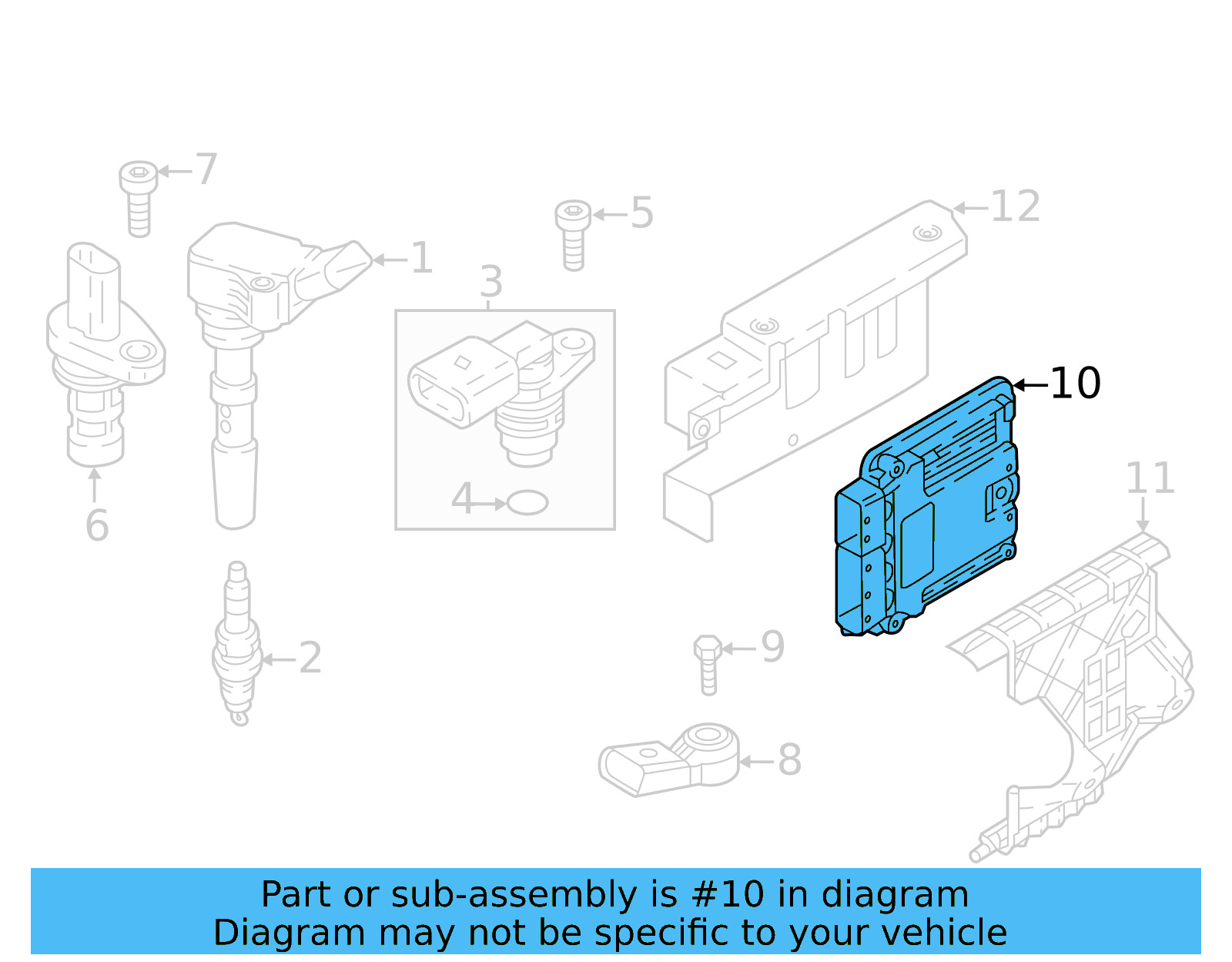 Engine Control Module (ECM) 03H-906-026-T-3CN - View 13