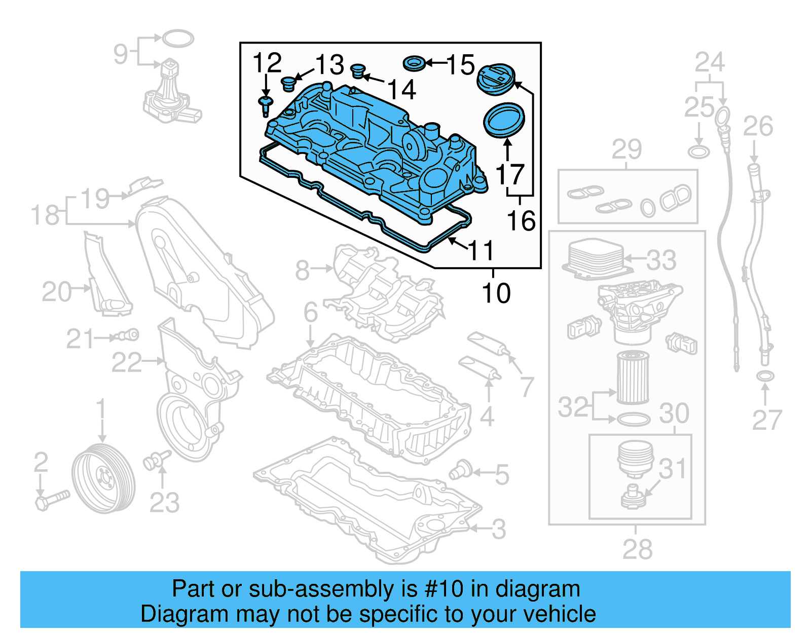 Valve Cover 03L-103-469-AD - View 8