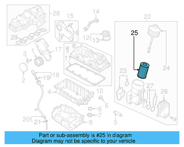Oil Filter 03L-115-562 - View 6