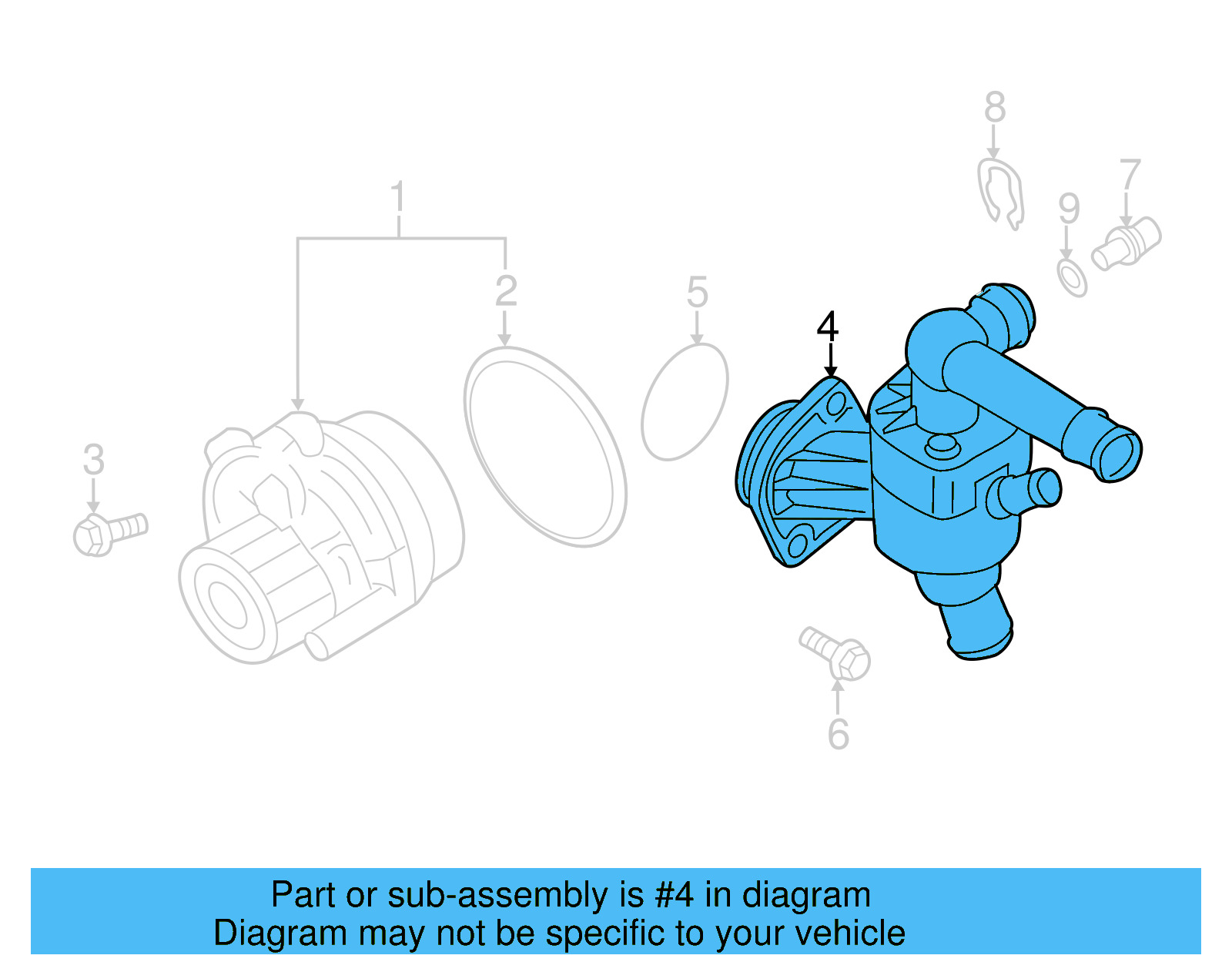 Thermostat Housing 03L-121-111-Q