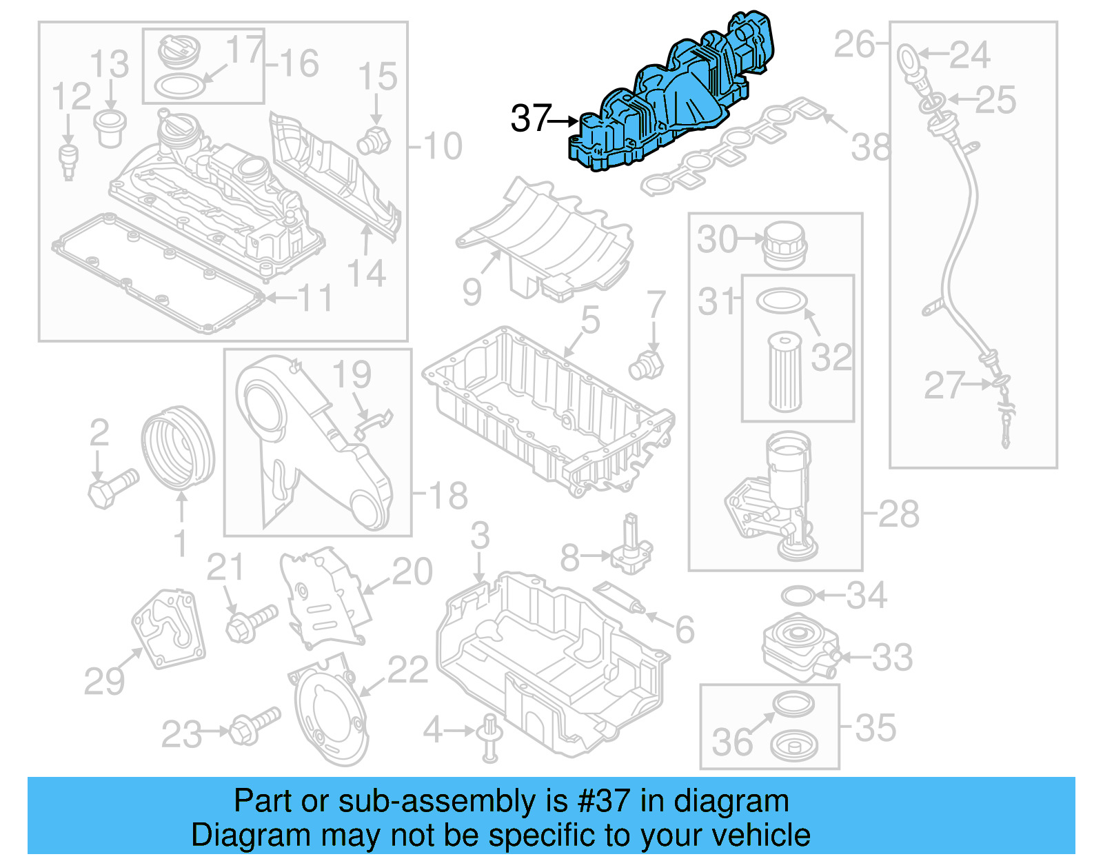 Intake Manifold 03L-129-711-E - View 4