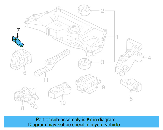 Support Bracket 06J-199-207-P - View 9