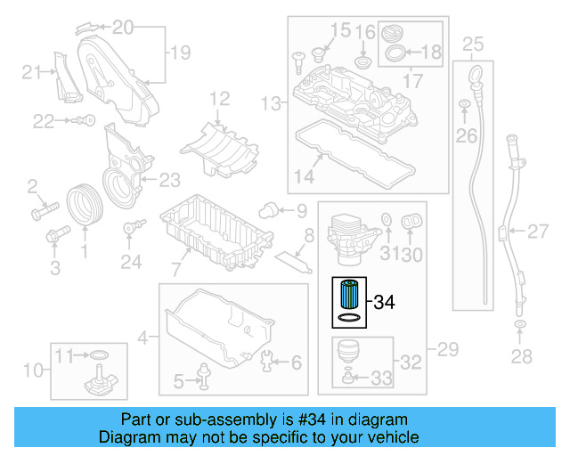 Oil Filter 03N-115-562-B - View 5