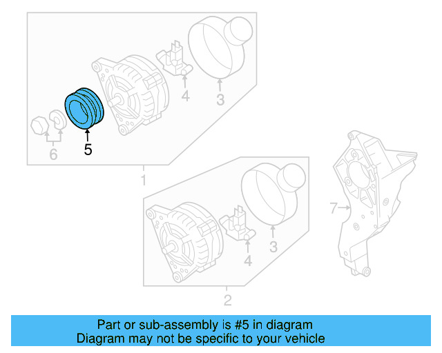 Alternator Pulley 045-903-119-A - View 14