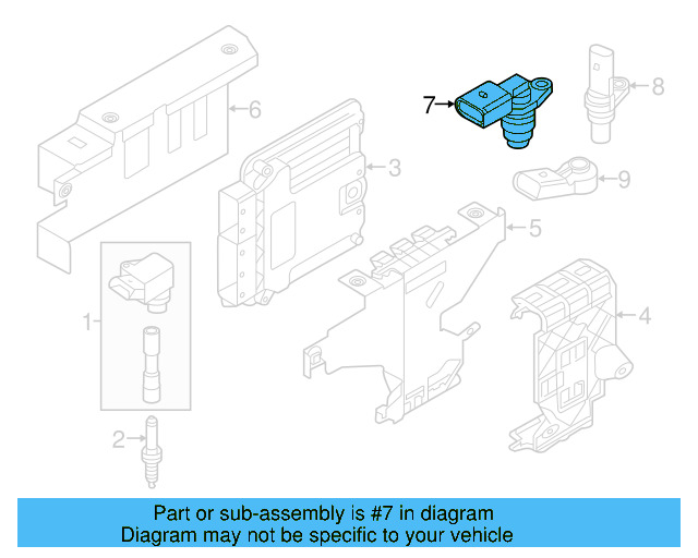 Engine Camshaft Position Sensor 04C-907-601-K - View 19