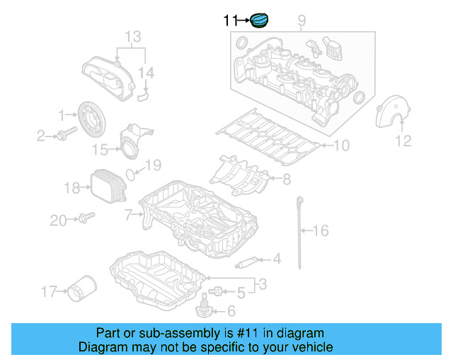 Filler Cap 04E-103-485-B - View 6