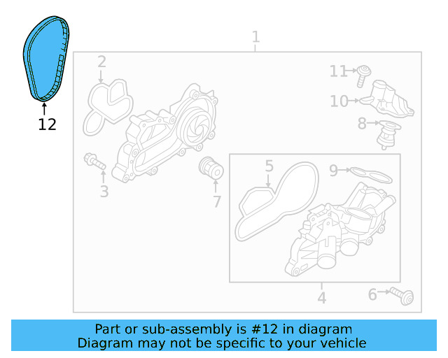 Drive Belt 04E-121-605-E - View 14