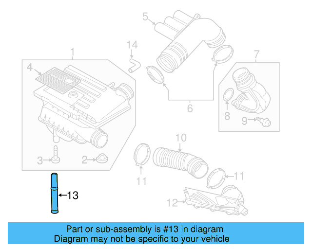 Drain Hose 04E-129-637 - View 6