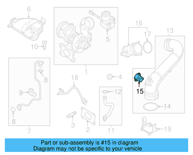 Pressure Sensor 04E-906-051 - View 5