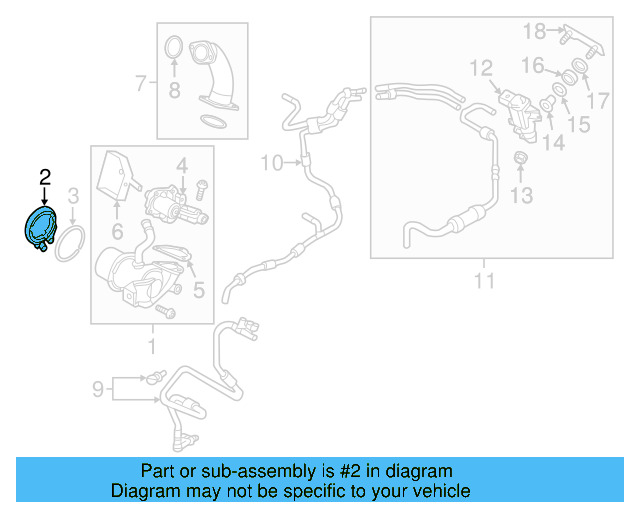 Cooler Clamp 04L-131-455-A - View 7