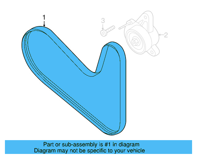 Serpentine Belt 04L-260-849-AB - View 21