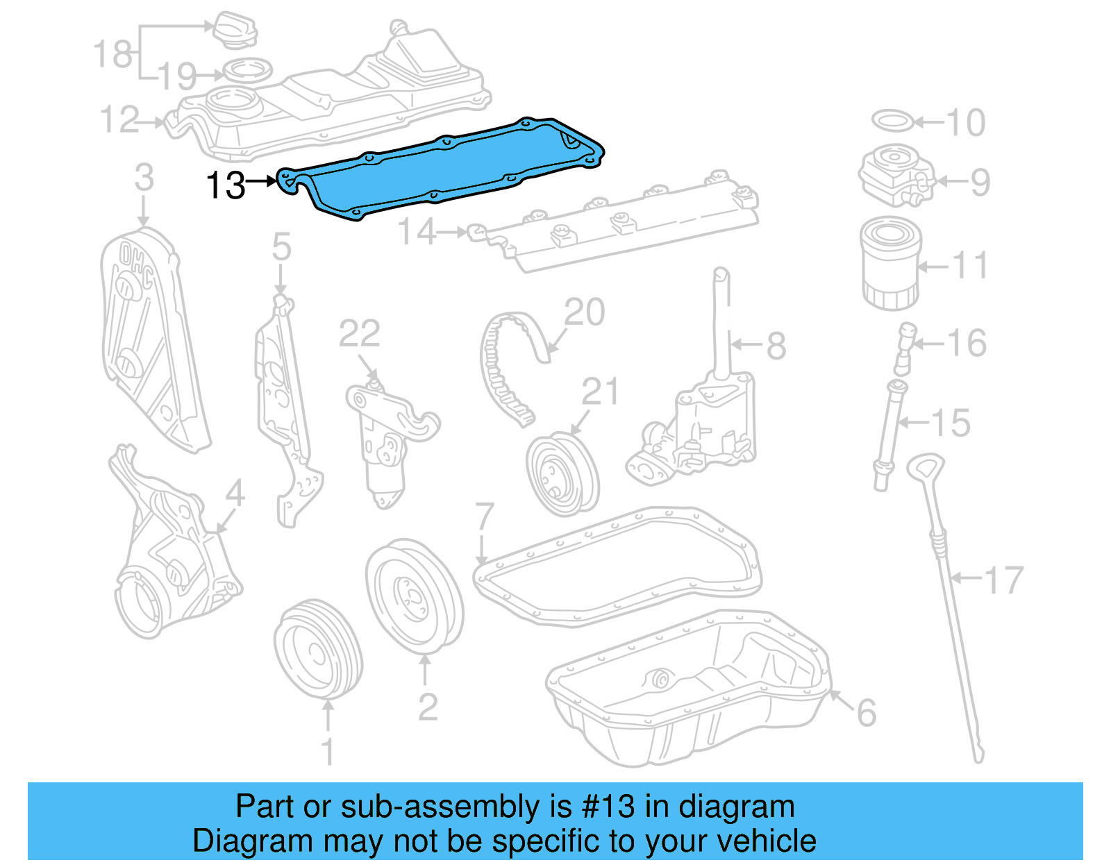Valve Cover Gasket 051-103-483-A - View 6
